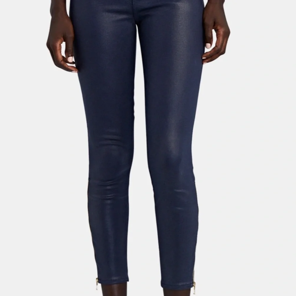 14. L’Agence Sabine High-Rise Skinny Coated Denim Jeans